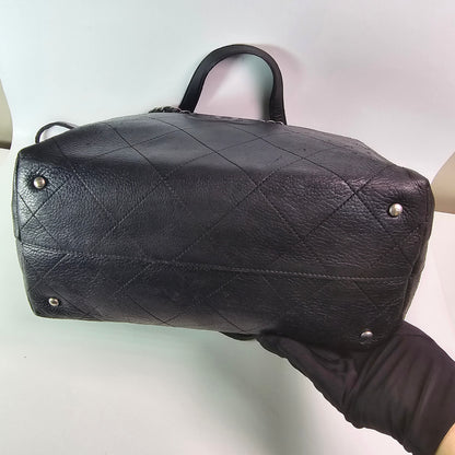 Chanel Turn-around Ligne Black Deerskin