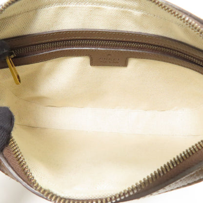 Gucci Painted Canvas Ophidia Gold Shoulder Bag Brown Gg Canvas 699439
