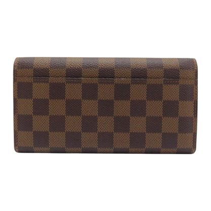 Louis Vuitton Sarah Wallet Damier Ebene Canvas N 63209