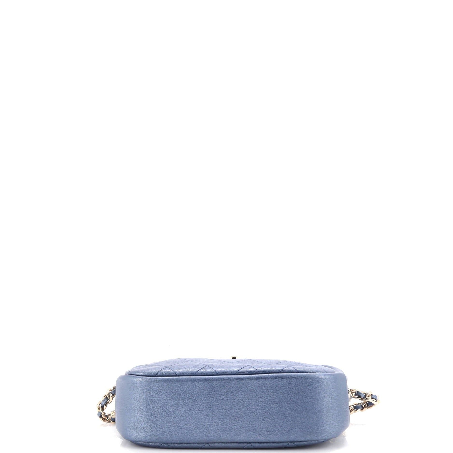 Chanel Casual Trip Camera Case Quilted Goatskin Large