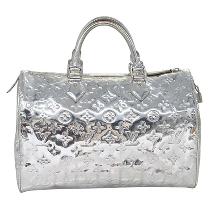 Louis Vuitton Monogram Miroir Speedy 30 Hand Bag Argent M 95786 Lv Auth