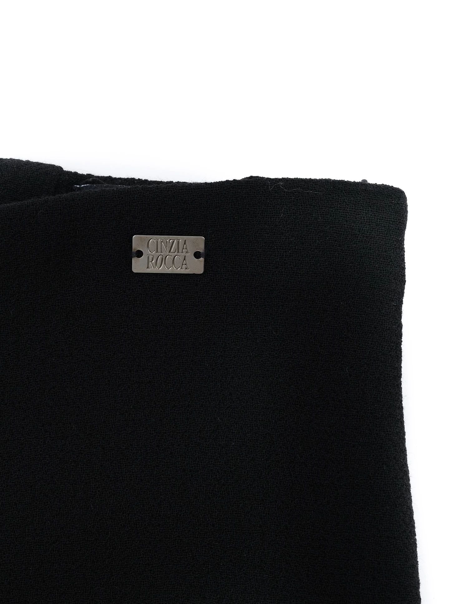 NEW Cinzia Rocca Black Wool Pants Size L Tailored Fit