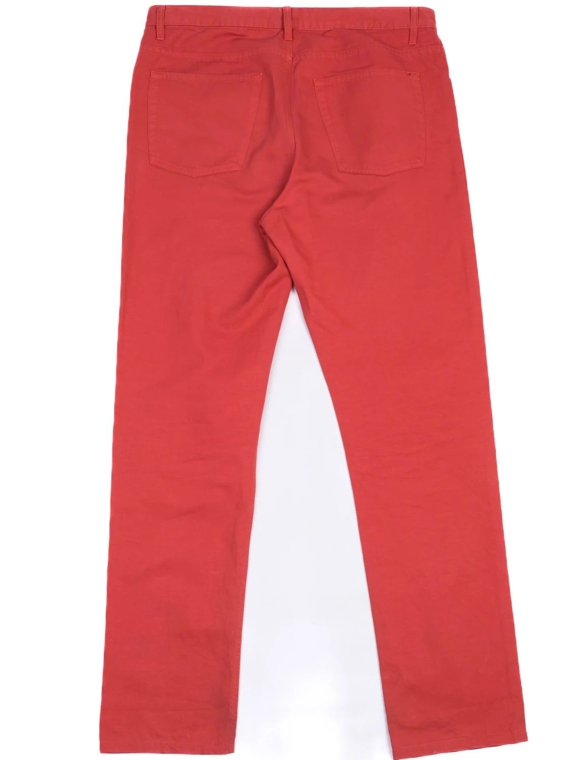 Excellent Loro Piana Red Cotton Pants Size XL for Men