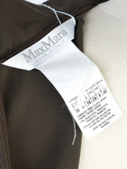 Excellent Max Mara Green Sleeveless Blouse High Neck Size N/A