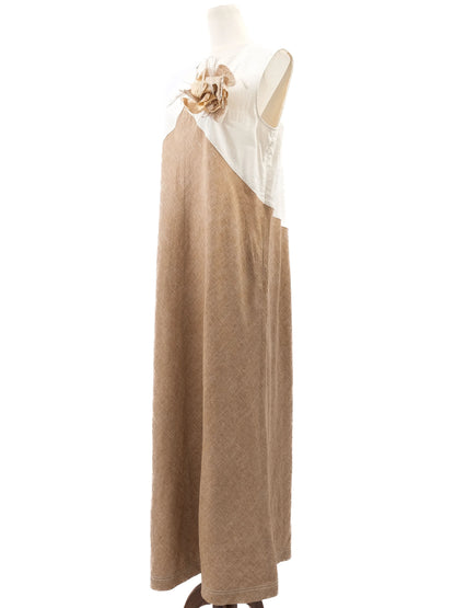 NEW Lorena Antoniazzi Yellow Sleeveless Long Dress, Size XXL