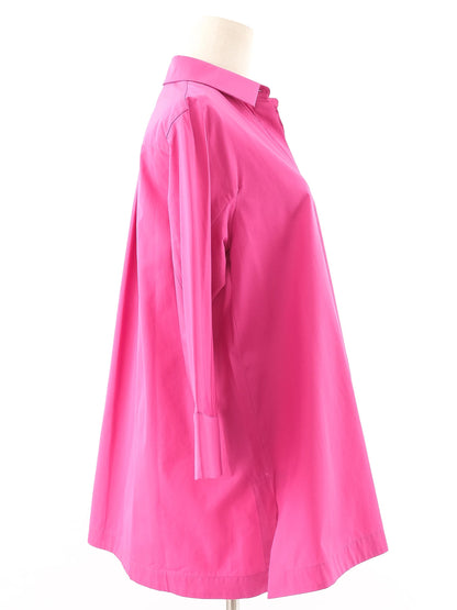 Excellent Max Mara Pink Cotton Tunic Shirt Size L Women