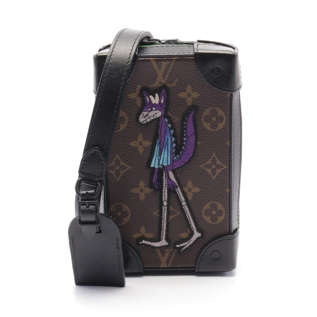Louis Vuitton Soft Trunk Phone Box Lv Friends Brown Black Multicolor Shoulder Bag M 80144