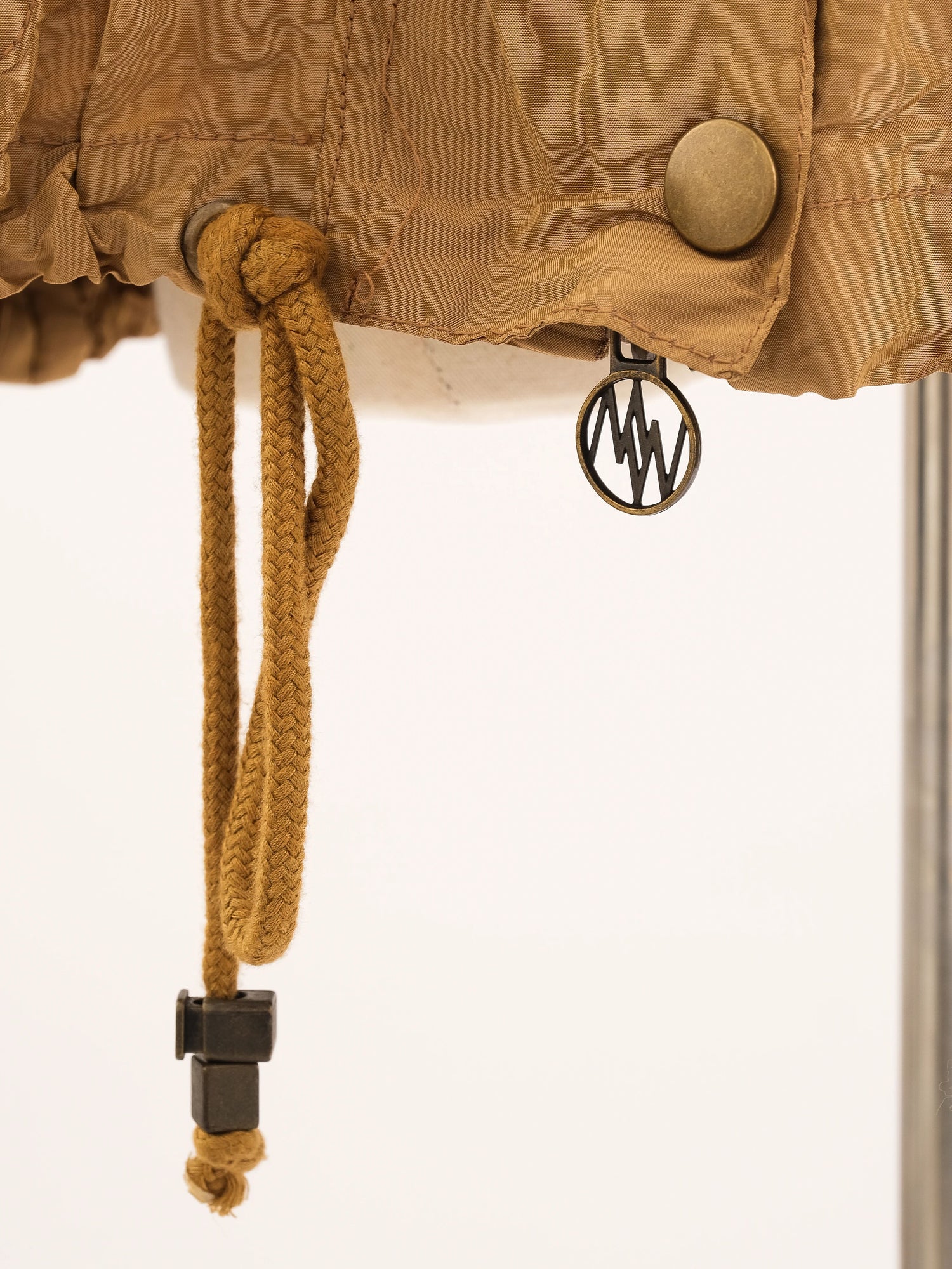 Excellent Brown Jacket with Fur Collar Size S WomenÕs Polyester