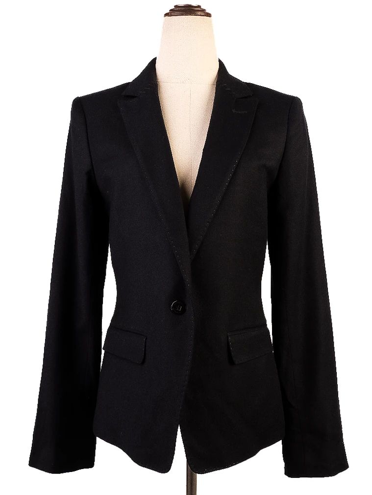 Excellent J.Lindeberg Black Wool Blazer Women Size S