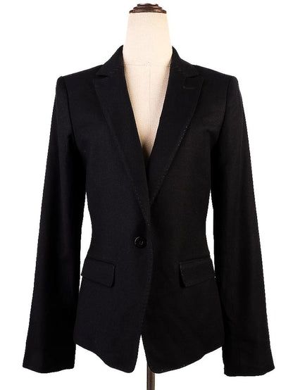 Excellent J.Lindeberg Black Wool Blazer Women Size S