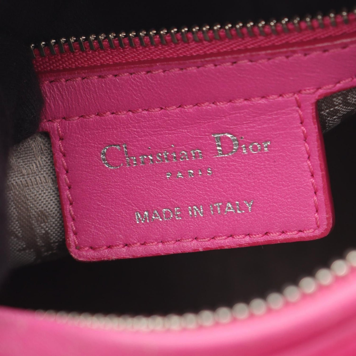 Dior Lady Dior Christian Dior Cannage Handbag Pink Leather