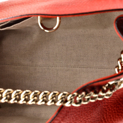 Gucci Soho Chain Strap Shoulder Bag Leather Medium