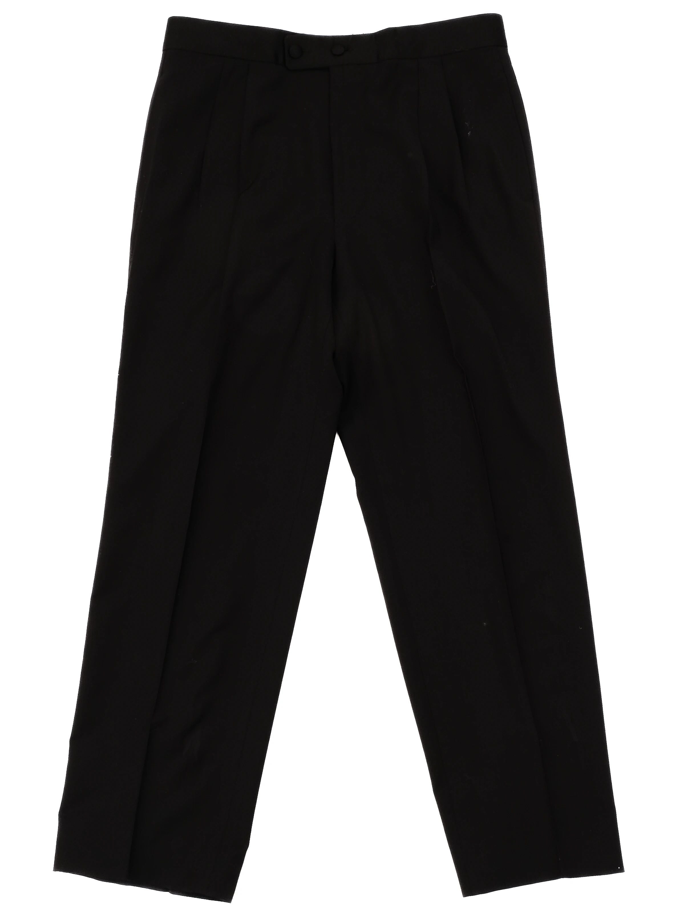 Excellent Pal Zileri Black Wool Trousers Men&