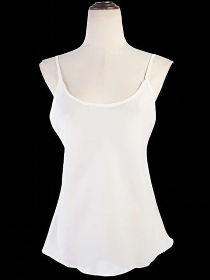 Excellent Ralph Lauren White Sleeveless Top Size M 100% Polyester