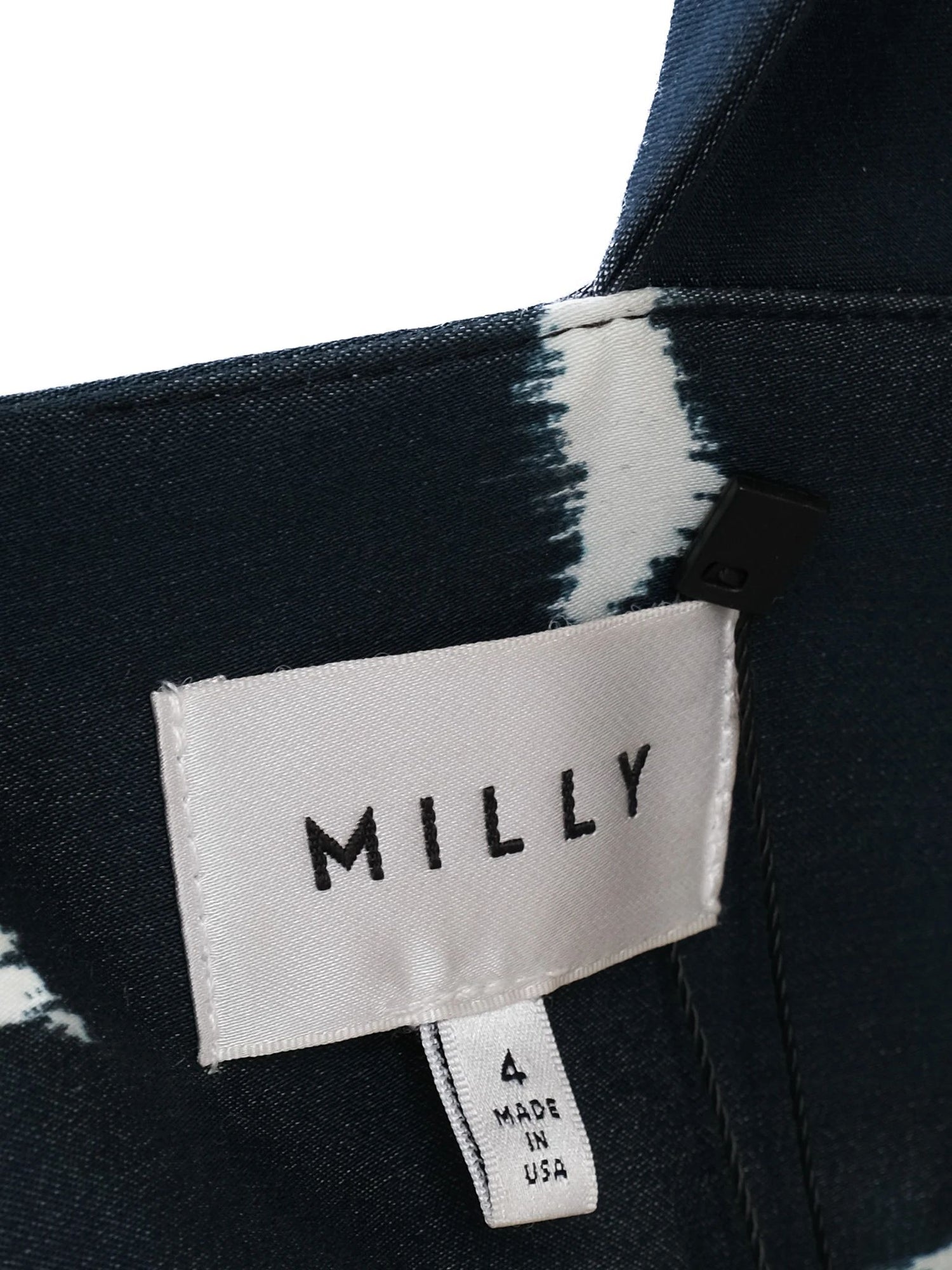 Excellent Milly Sleeveless Floral Dress Deep V Neckline Size N/A