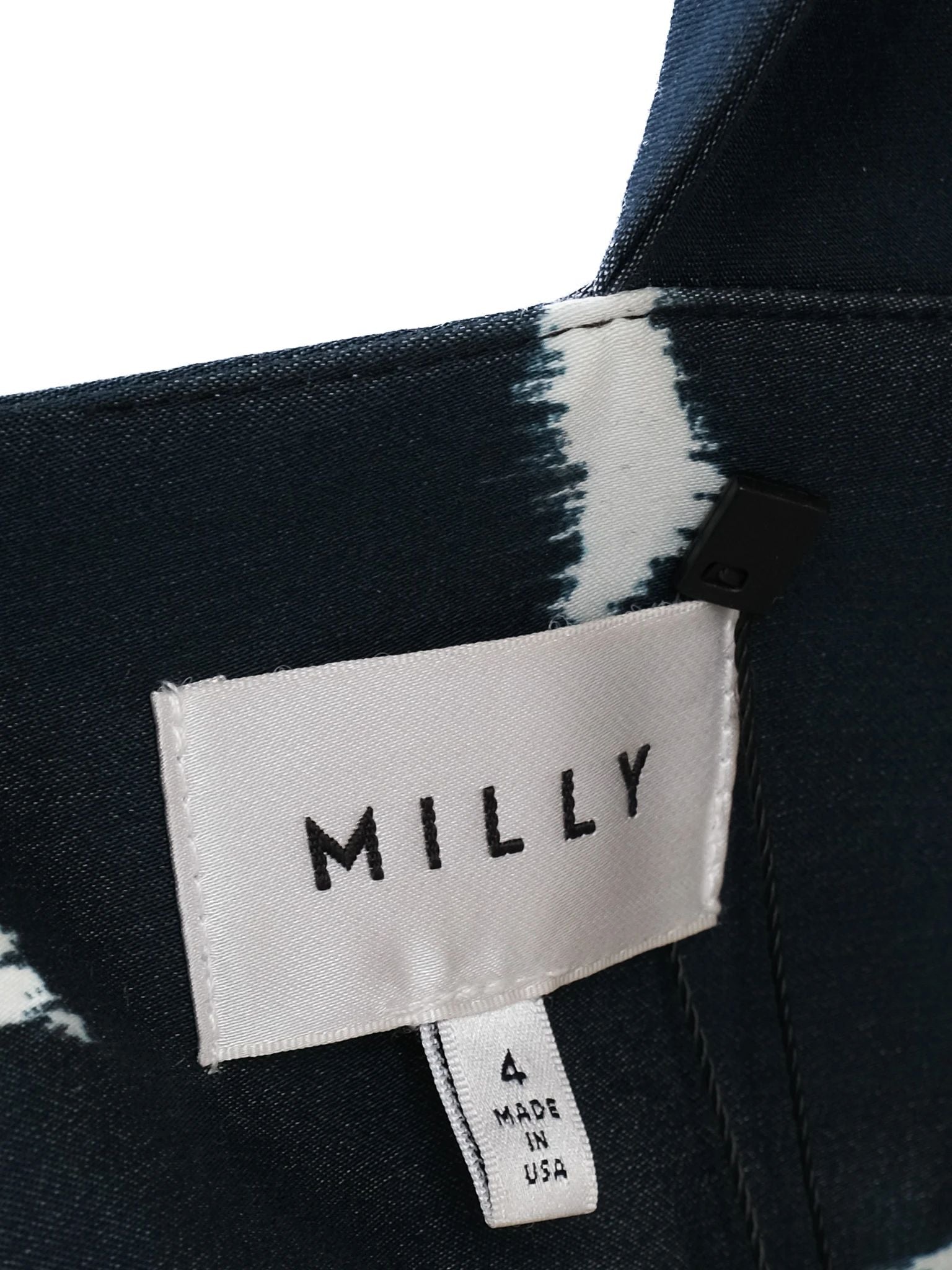 Excellent Milly Sleeveless Floral Dress Deep V Neckline Size N/A