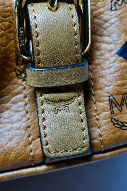 MCM Shoulder Bag Camel Cognac