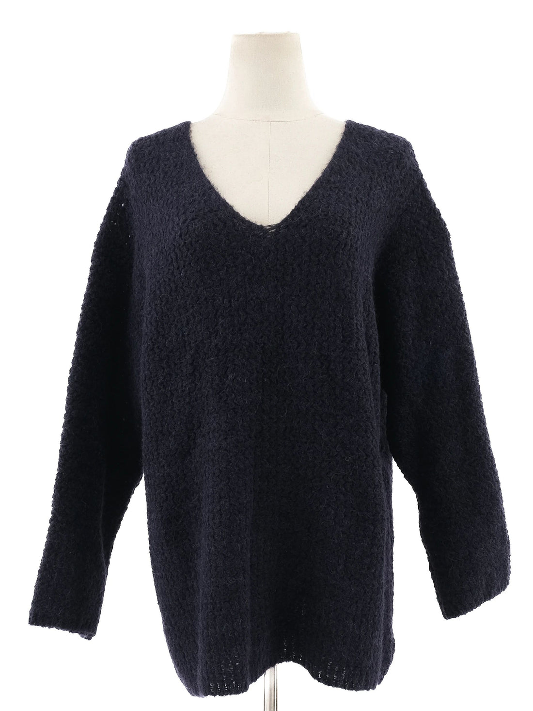 NEW SeeByChloe Blue Nylon Long Sleeve Sweater Size M