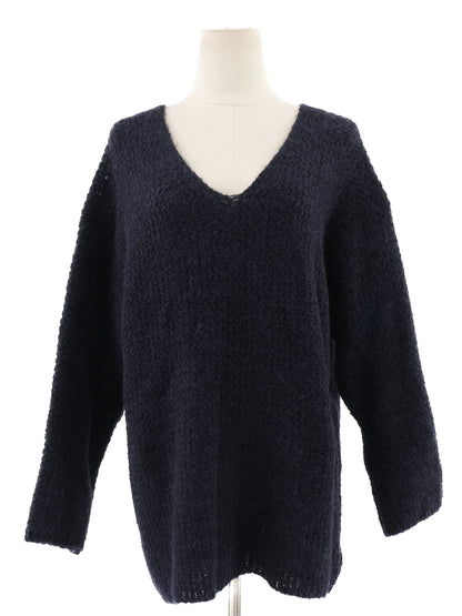 NEW SeeByChloe Blue Nylon Long Sleeve Sweater Size M