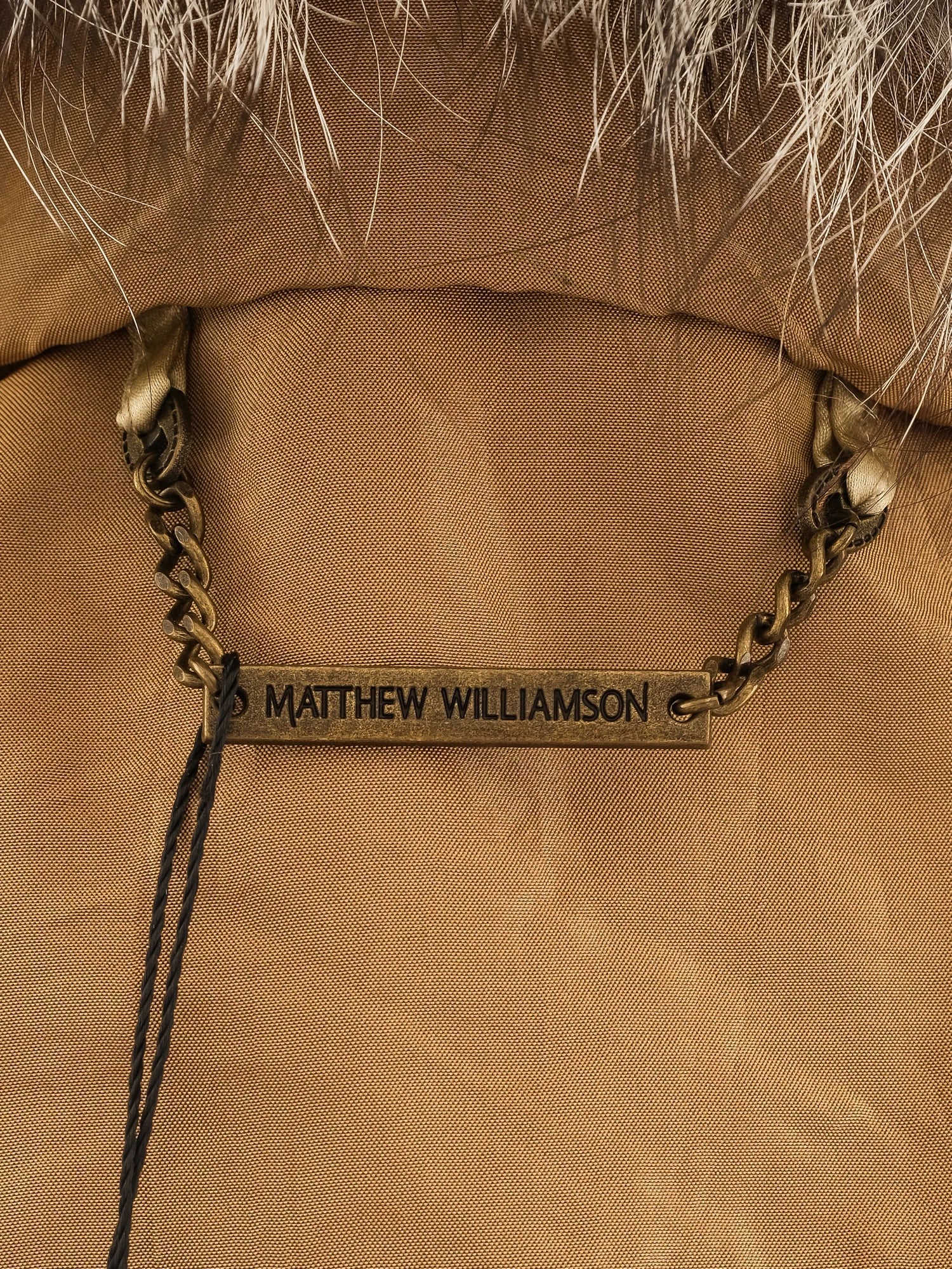 Excellent Brown Jacket with Fur Collar Size S WomenÕs Polyester