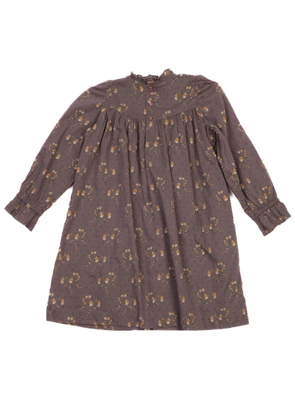 Excellent Bonpoint Gray Floral Dress Size 8 for Kids