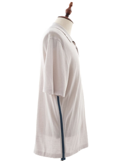 Excellent Hermes Gray Wool Polo Shirt Size L for Men