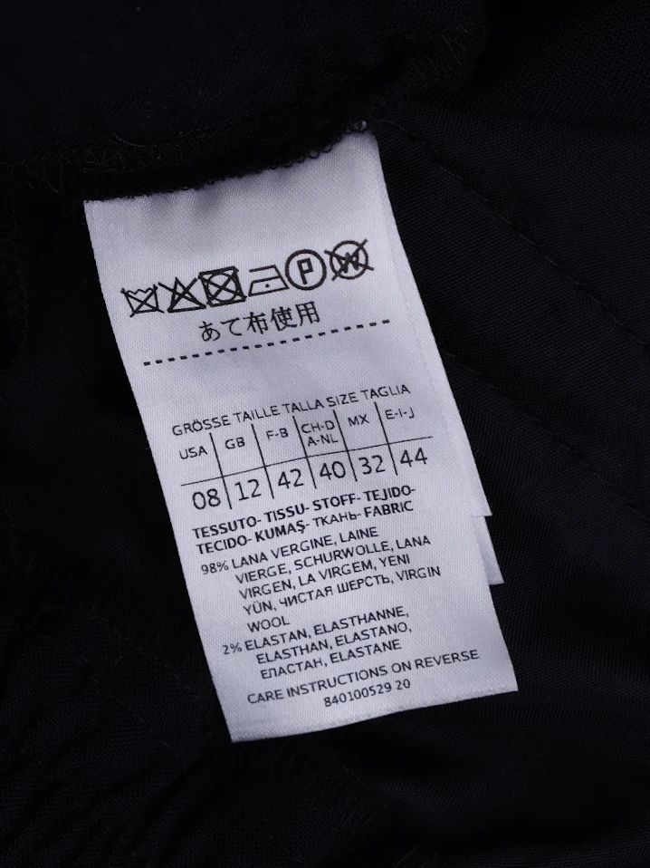 EXCELLENT MAX&amp;Co. Blue Wool Pants Size L with Pockets