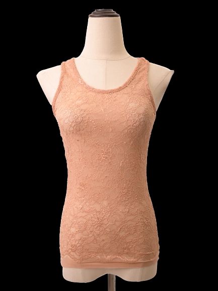 NEW Patrizia Pepe Pink Lace Tank Top Floral Design Size XXS