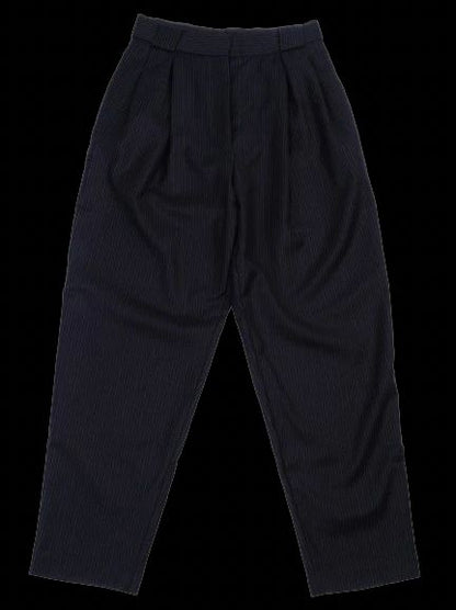 Excellent Tara Jarmon Blue Wool Pants Size S Pinstriped Design