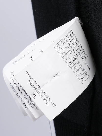 Excellent Marina Rinaldi Black Hooded Jacket XL Viscose YKK Zipper