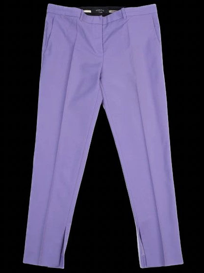 Excellent Versace Pink Wool Trousers Size L Made in Italy
