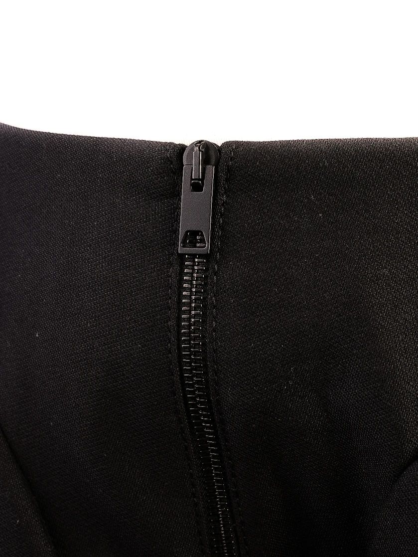 NEW Vera Wang Black Wool Structured Skirt Size S