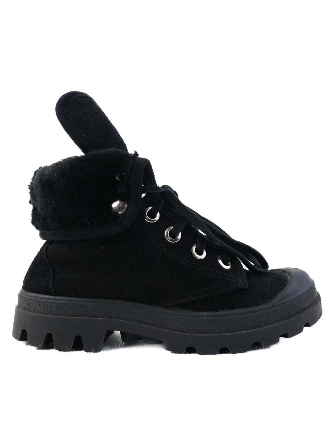 Excellent Judari Black Leather WomenÕs Boots Size 36 with Fur Lining