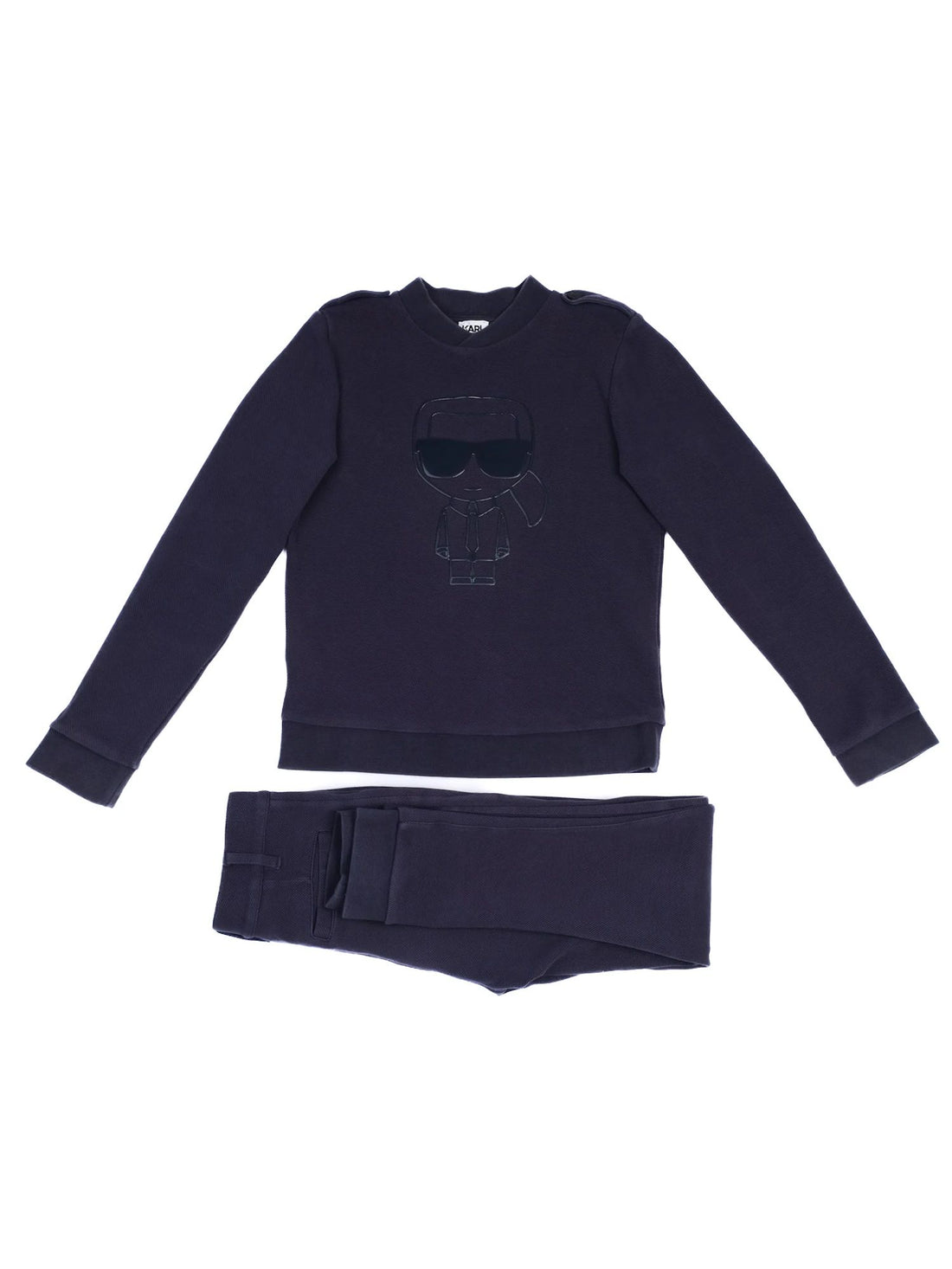 Excellent Karl Lagerfeld Kids Blue Sweatshirt &amp; Pants Set Size 12