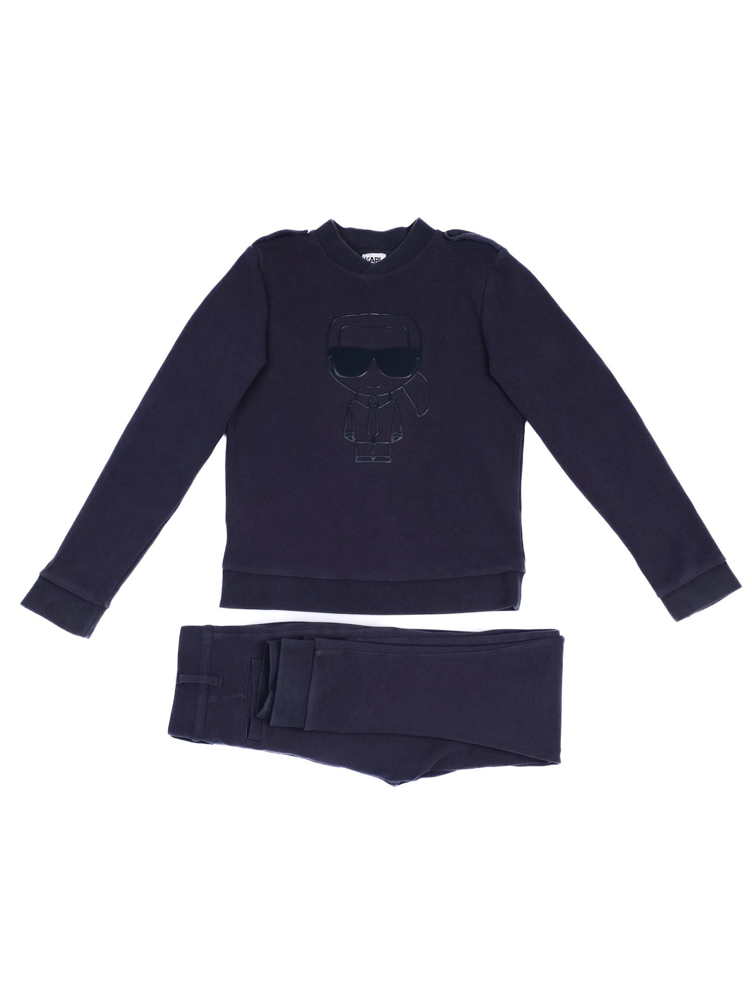 Excellent Karl Lagerfeld Kids Blue Sweatshirt &amp; Pants Set Size 12