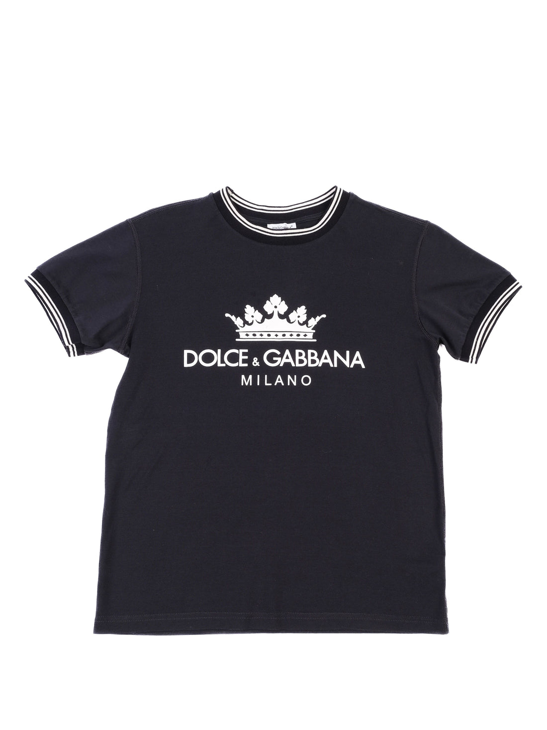 Excellent Dolce Gabbana Kids Blue T-Shirt Size 10 Cotton