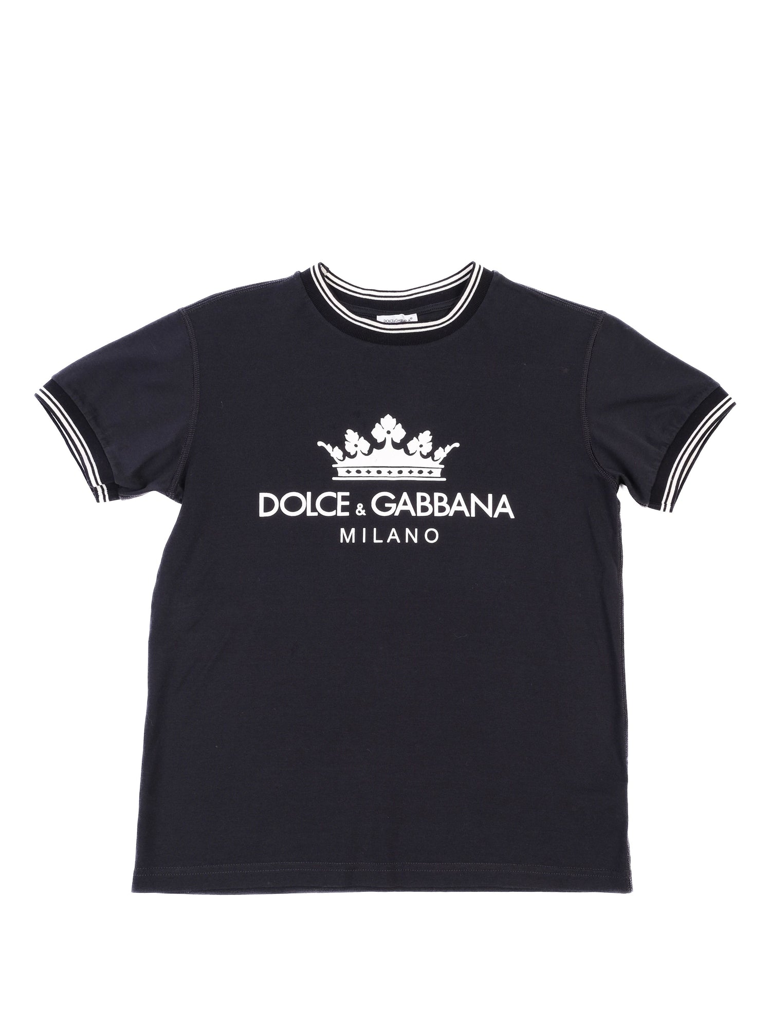 Excellent Dolce Gabbana Kids Blue T-Shirt Size 10 Cotton