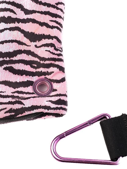 Excellent Kenzo &amp; H&amp;M Pink Black Tiger Print Bag with Embroidered Strap
