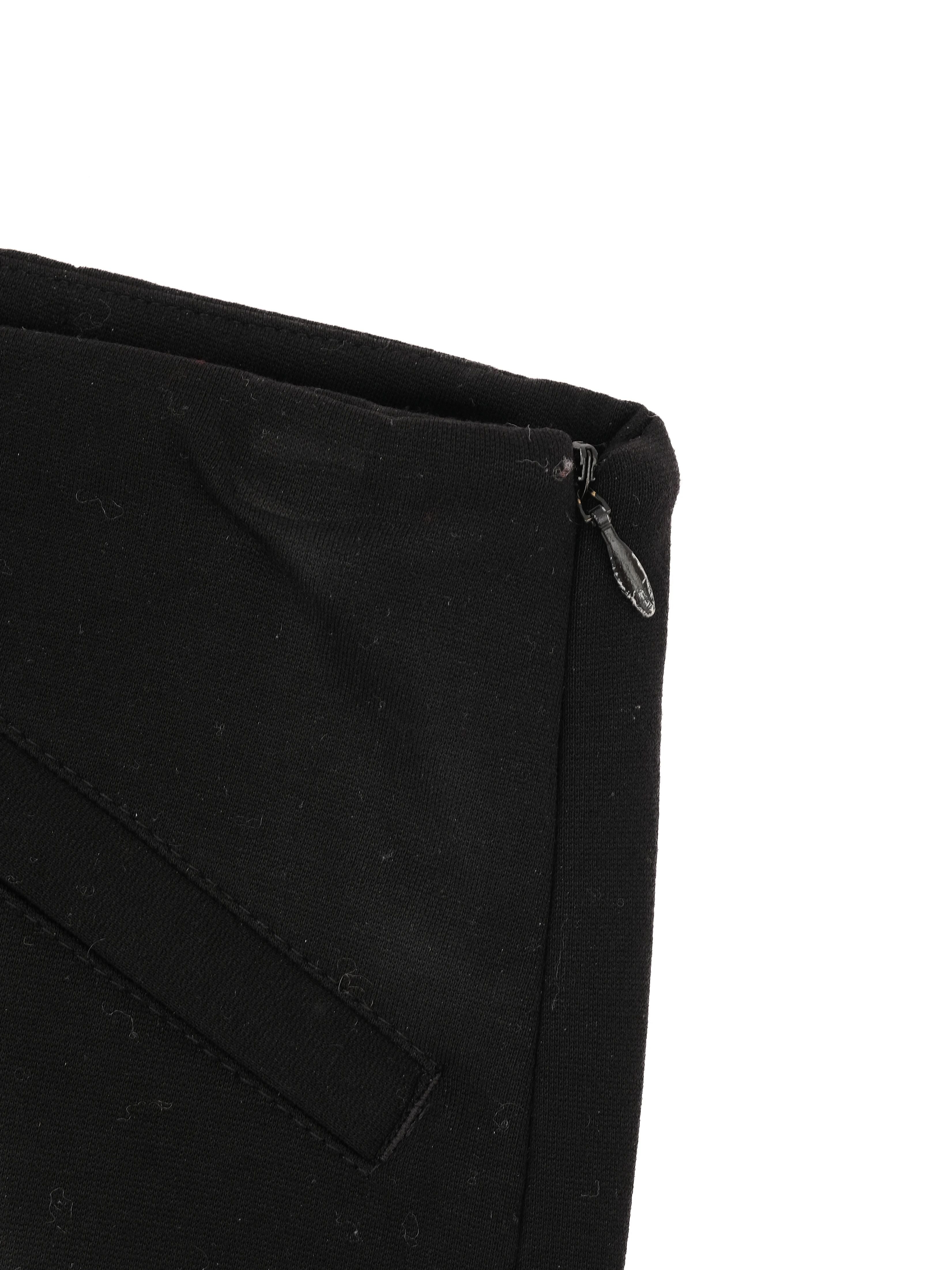 Strenesse Black Pants with Zipper Details Size XS Excellent Condition