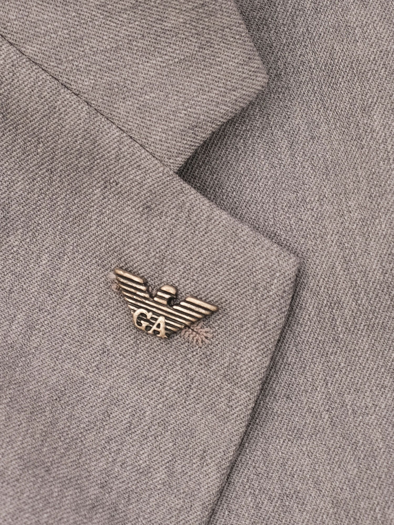 Excellent Armani Junior Gray Wool Blazer Size 12 Women