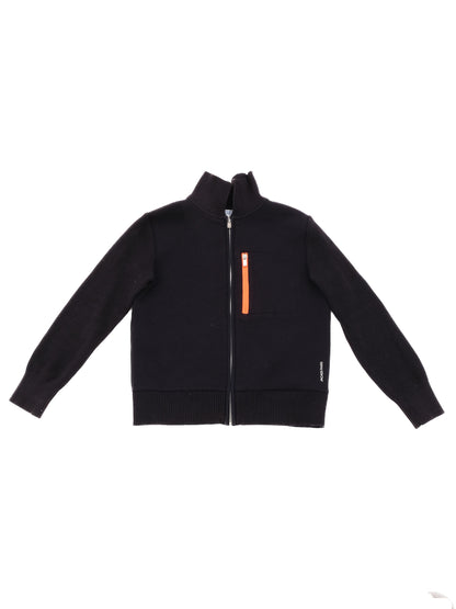 Excellent Jacadi Blue Jacket Size 12A Polyester Zippered Kid&