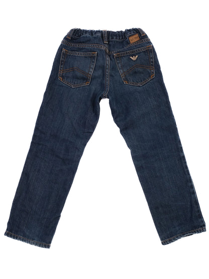 Excellent Armani Junior Blue Cotton Jeans Size 5 for Kids