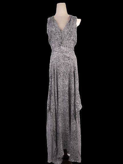 NEW Maje Black Sleeveless V-Neck Dress with Cut-Out Back Size Unknown