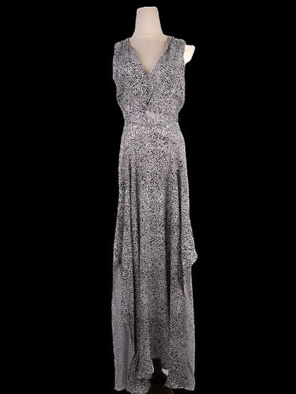 NEW Maje Black Sleeveless V-Neck Dress with Cut-Out Back Size Unknown
