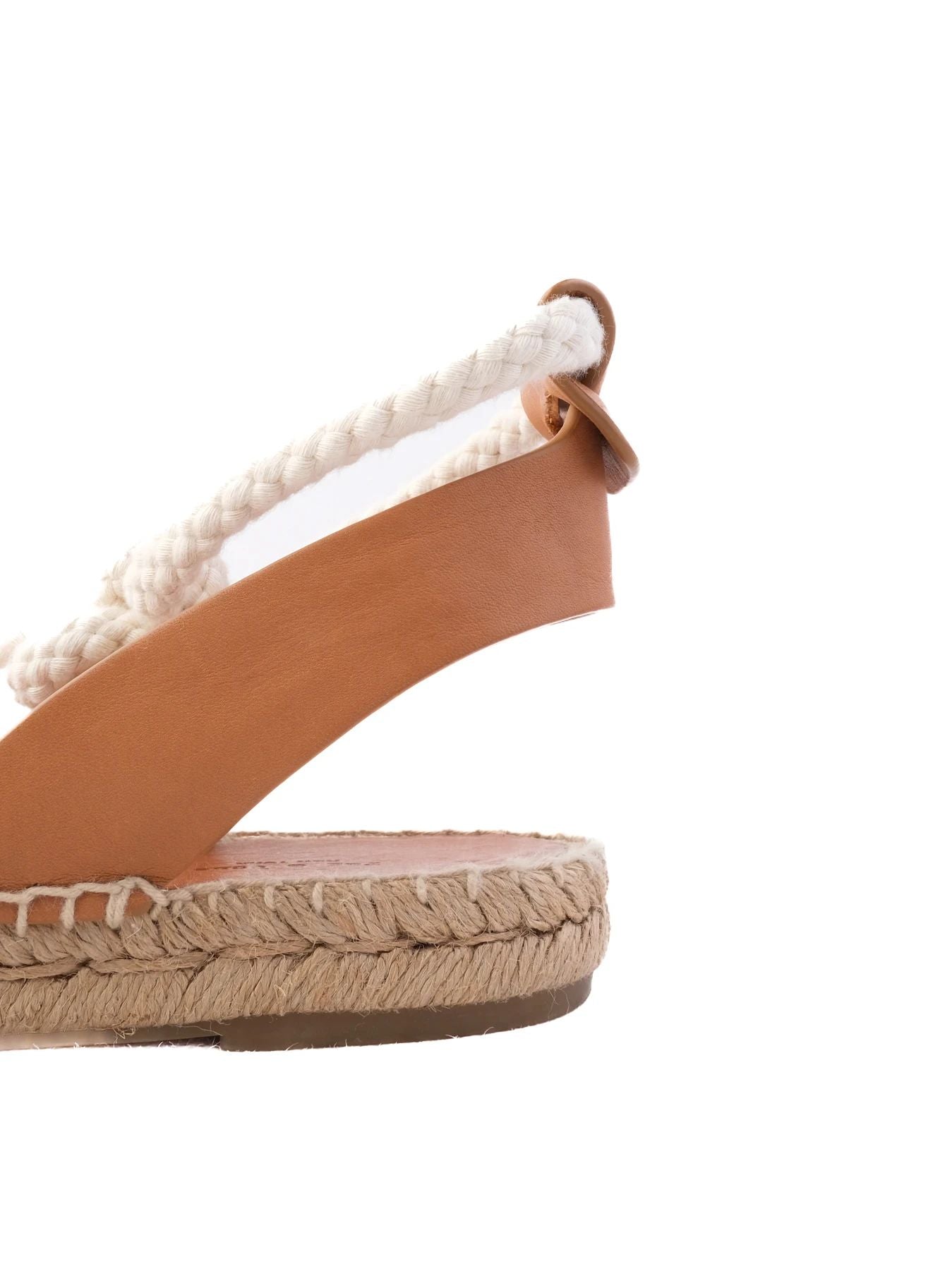 Perfect Rag&amp;Bone Orange Leather Sandals Size 40 with Jute Sole