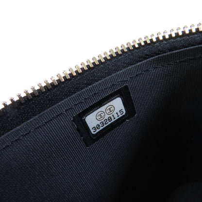 Chanel Black Sheepskin Leather Vanity Case Hand-handed Shoulder Bag 2way Shoulder Bag Lambskin (sheep Leather)