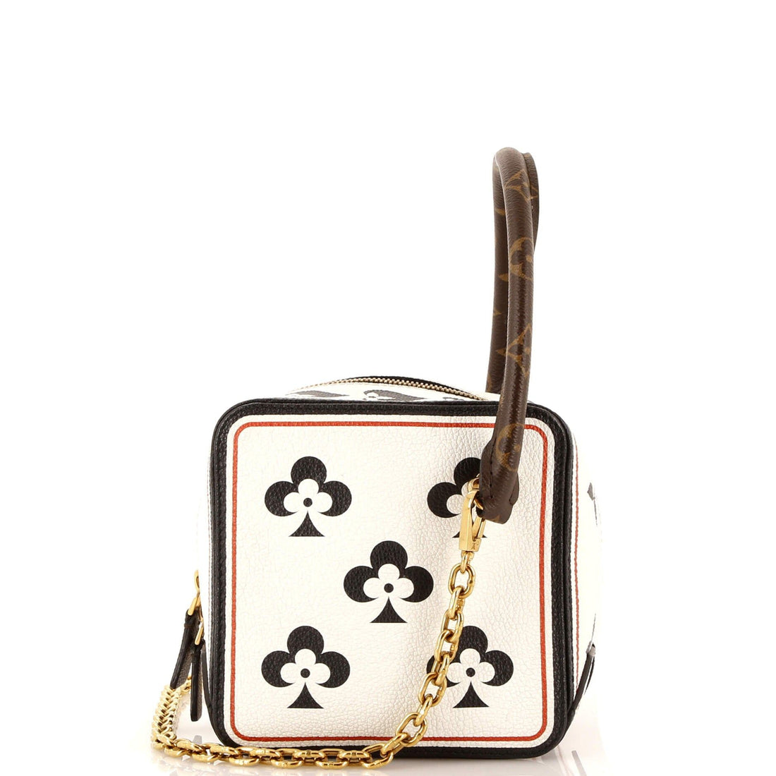 Louis Vuitton Square Bag Limited Edition Game On Leather With Monogram Canvas