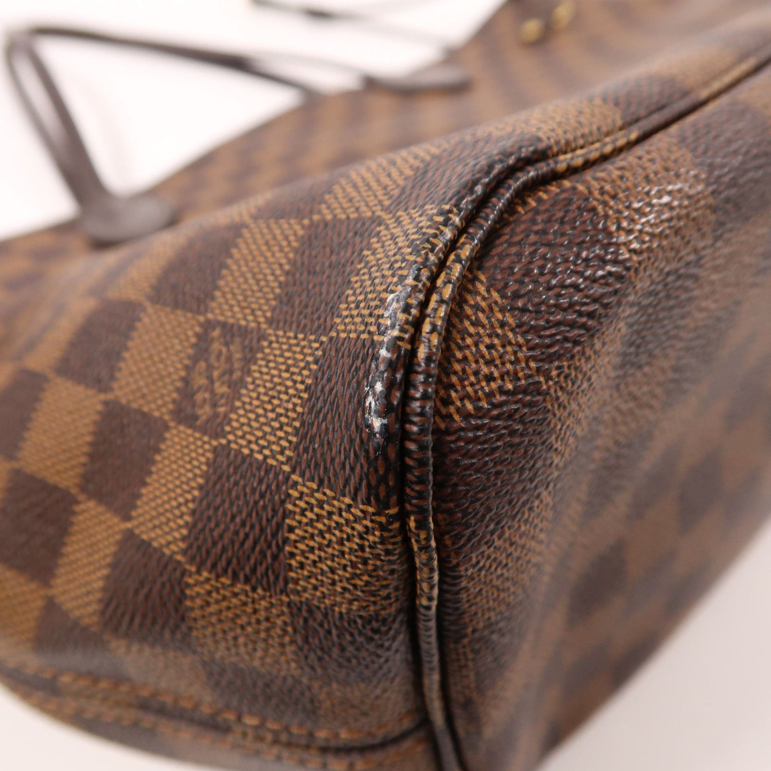 Louis Vuitton Damier Neverfull Mm Gold Shoulder Bag/handmade Bag Brown Tote Bag N 51105