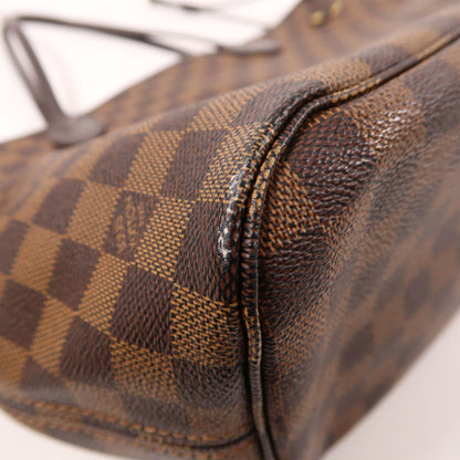 Louis Vuitton Damier Neverfull Mm Gold Shoulder Bag/handmade Bag Brown Tote Bag N 51105