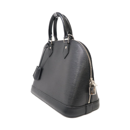 Louis Vuitton Epi Alma Pm Silver Handbag Black Black Black Handbag M 40302